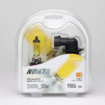 Nokya Hyper Yellow 9006 Headlight Fog Light Bulb 2500K Stage 1 NOK7610 • $17.54