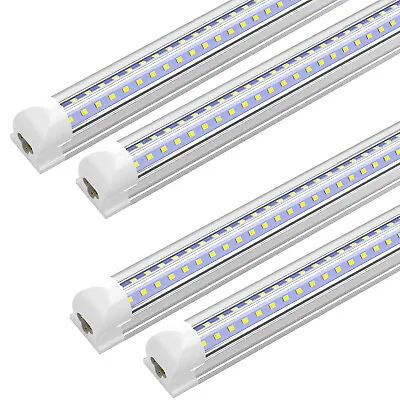 4 Pack T8 4FT LED Shop Light 36W 6500K High Output Ceiling Tube Light Fixture • $45.80