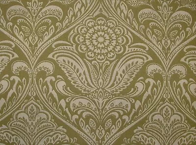 Windermere Moss Green Cotton Curtain Upholstery Cushion Roman Blind Fabric • £9.49