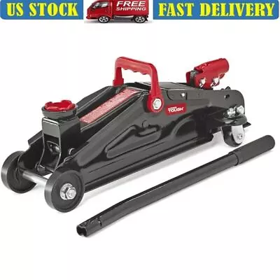 2 Ton Trolley Floor Jack Heavy Duty Vehicle Van Lifting Tool Garage Steel Black • $33.88