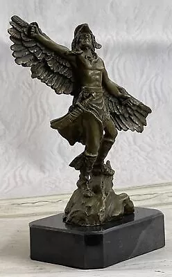 Bronze Metal NATIVE AMERICAN Indian EAGLE SPIRIT Sculpture STATUE Figurine Deal • $174.65