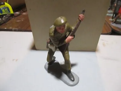 MARX Toys 6 Inch Hard Plastic Factory Painted British Soldier #4 • $20