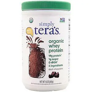 Tera's Whey Simply Tera's Organic Whey Protein Dark Chocolate 12 Oz • $25.72