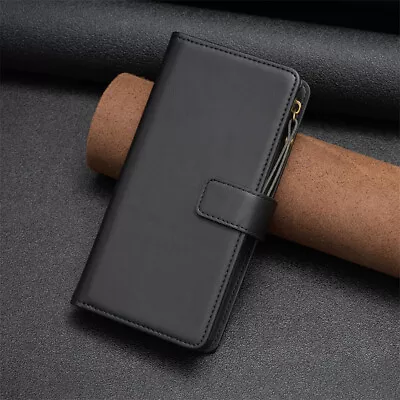 Zipper Wallet Leather Flip Case Cover For Xiaomi Redmi 13C A2+ Note 12S Note 13 • $29.69