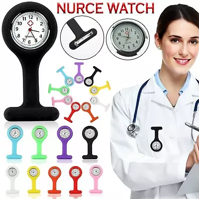 Silicone Nurse Watch Brooch Tunic Fob Watch Nursing Nurses Pendant Pocket Watch • $8.49