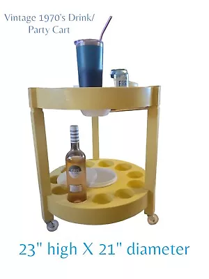 $160 • Buy Vintage 1970s Drink Cart Porta Server