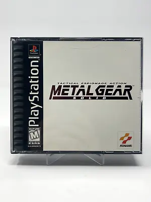 Metal Gear Solid PS1 PlayStation 1 Black Label + Reg Card - Complete CIB • $79.95