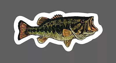 Large Mouth Bass Sticker Fishing Waterproof - Buy Any 4 For $1.75 Each Storewide • $2.95