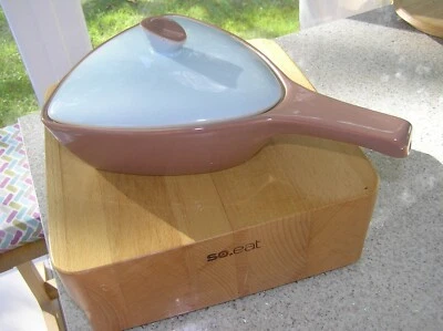 '2' Vintage Denby Langley Triangle Ceramic Dish With Lids    • £17