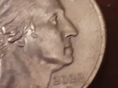 2022 P Drooling George Quarter Mint Error  Mint Mark Coin • $129.45