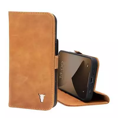 TORRO IPhone 13 Mini Luxury Leather Wallet Case (with Stand Function) • £39.99