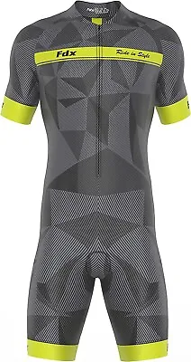 Fdx Men’s Cycling Skinsuit 3D Padded Breathable Triathlon Suit Large (141006) • £39.99