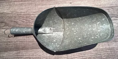 Vintage Galvanized Grain Scoop Animal Feed Farm Barn Farmhouse • $22