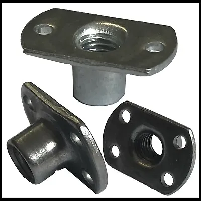 M4 M5 M6 M8 M10 Carbon Steel Tee Spot Slab Based T Shape Weld Nuts Flat Holes • £2.77