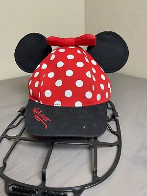 Disney Parks Disneyland Mini Mouse Ears Polka Dot Adjustable Size Cap Hat Youth • $19.99