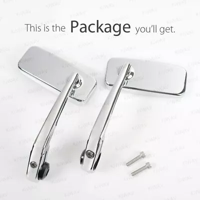 Bar End Mirrors Classic Chrome Fits Moto Guzzi V7 III Racer Threaded OEM Bar • $93