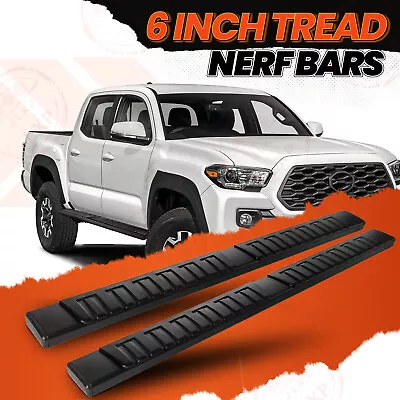 For 09-14 Ford F150 Supercrew Cab 6  Black Oval Side Step Nerf Bar Running Board • $119