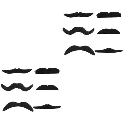  12 Pcs Masquerade Party Decorations Costume Mustaches Stickers • £9.88