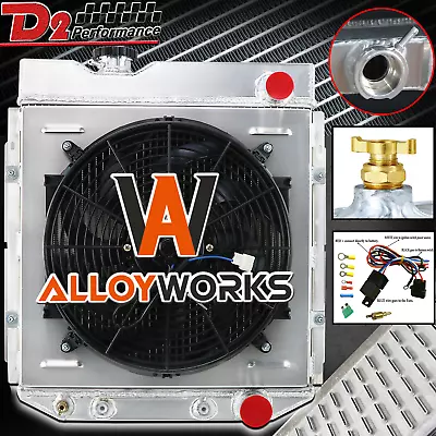 259 4 Row Radiator Shroud Fan For 1960-1966 Ford Mustang Falcon Mercury Comet V8 • $192.03