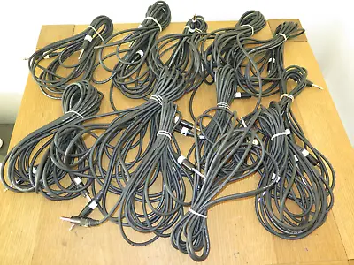 12 X Van Damme LC-OFC Instrument Cable With 1/4  Jack Plugs - JOB LOT (96m) • £119