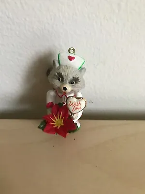 Vintage Raccoon In Nurse Costume Resin Mini Figurine AGS 2000 Rare 2  • £9.65