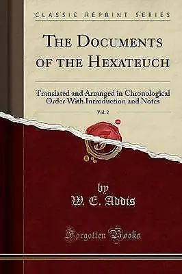£16.09 • Buy The Documents Of The Hexateuch, Vol 2 Translated A