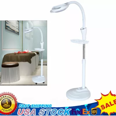 16X Diopter LED Magnifying Floor Stand Lamp Lens Light Salon Face Spa Magnifier • $30.40