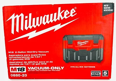 Milwaukee 0880-20 18V 2-Gallon Wet/Dry Vacuum Cleaner • $149.95