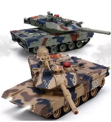 Inkpot 1/24 Scale RC Battle Tank 2.4Ghz M1A2 Abrams Versus Leopard 2A6 NEW • $139.99