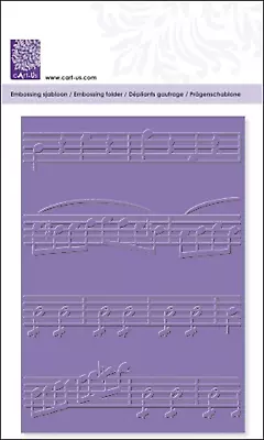£6.79 • Buy Music Notes Embossing Folder A6 Card Making Paper Crafts Arts BRAND NEW
