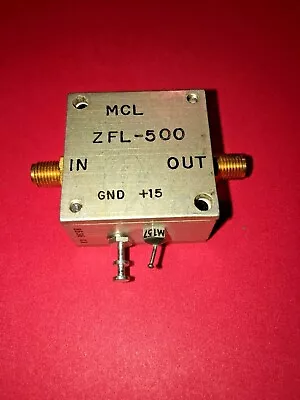 $90 • Buy Mini-Circuits ZFL-500 10 To 500 MHz SMA Coaxial Low Noise Amplifier