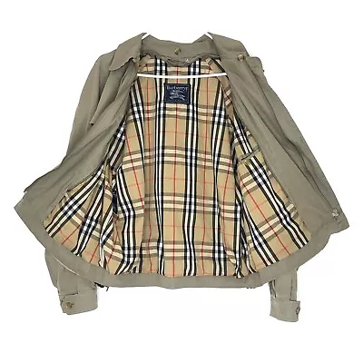 Vintage Burberry Harrington Jacket Nova Check Removable Wool Lining Mens 44 * • $75