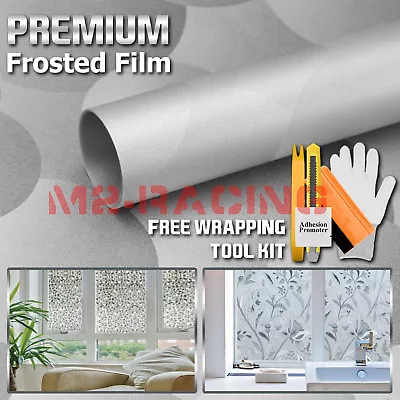 【Frosted Film】 Glass Home Bathroom Window Security Privacy Sticker #5045 • $4.99