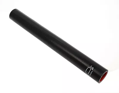 12  Length 4-Ply Reinforced High Temp Straight 1  ID Coupler Silicone Hose Black • $12.99