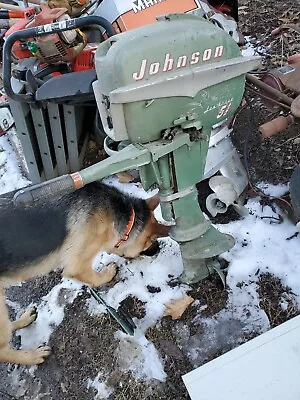 Vintage Antique Johnson 5 1/2 Hp Outboard Motor For Boat In Ny Parts Repair • $175