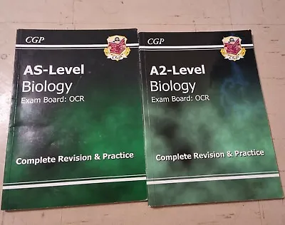 Cgp A2 As Level Biology Ocr Revision Practice Books  • £8