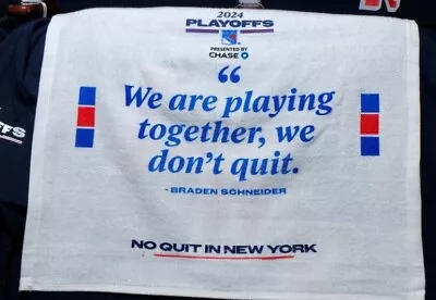 2024 Rangers Rally Towel NHL Game 1 NEW YORK NY SGA Playoffs Stanley Cup • $19.99