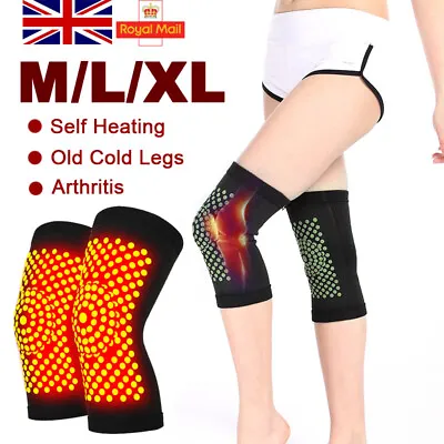 Self Heating Magnetic Knee Brace Support Pad Thermal Therapy Arthritis Protector • £4.58