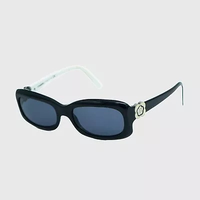 CHANEL 5127 CC Logo Camellia Black White Sunglasses Vintage 00s • $120