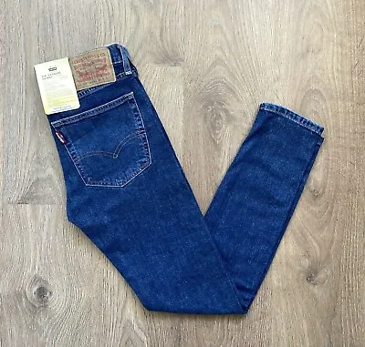 Levis 519 Extreme Skinny Hi-ball Mens W31 Flex Stretch Blue Denim Jeans New • £42.95