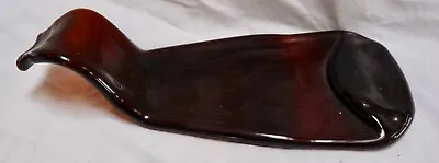 Brown Beer Bottle Flattened Stretched Melted Decor Or Spoon Rest 9  • $10