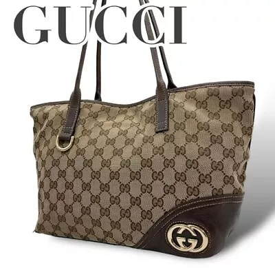 Gucci/E10 Tote Bag GG Canvas Interlocking/Regular Products/Gold Hardware • £185.34