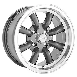 15x7 Konig 35A Rewind Graphite W/Machined Lip Wheels 4x100 (40mm) Set Of 4 • $678.64