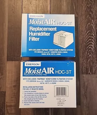 TWO Emerson MoistAIR Replacement Humidifier Filters HDC-3T -(2) New In Box • $28.98