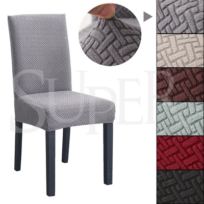 $36.99 • Buy 1/4/6/8 PCS Dining Chair Covers Spandex Slip Cover Stretch Wedding Banquet Party
