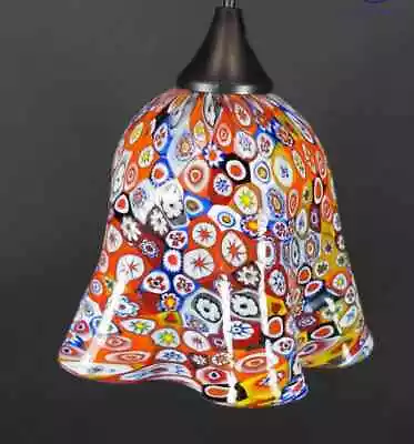 Murano Glass Murrina Millefiori Lamp Shade 5.5  MADE IN ITALY • $365