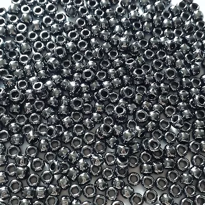 10g Metallic Black Hematite TOHO Japanese Seed Beads - 8/0-81  • £3.15