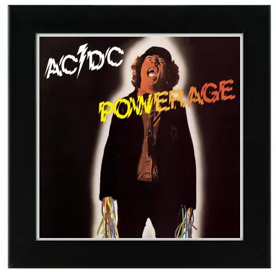 AC/DC Powerage 1978 Album Cover Poster Giclée Artwork Rock Music Group 8 X 8'' • £4.99