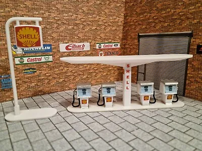 Petrol Pump Model Kit With Sign 1:43 Scale Models Cars Garage Diorama 3d Print. • £13.99