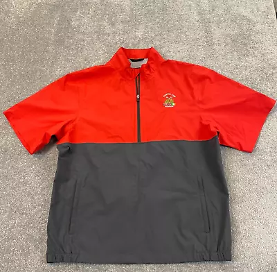 Merion 2022 Curtis Cup Pullover Men XL Red Gray 1/2 Zip Golf Waterproof Pullover • $29.99